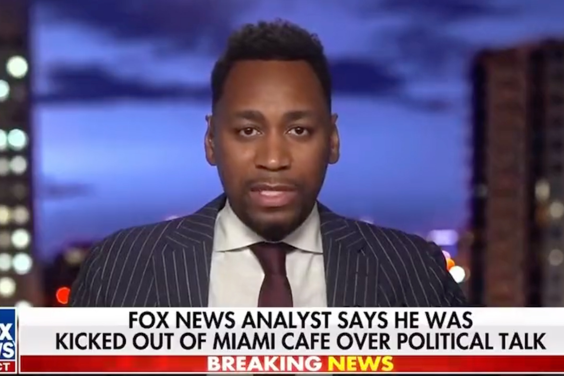 Screenshot of Fox News Broadcast