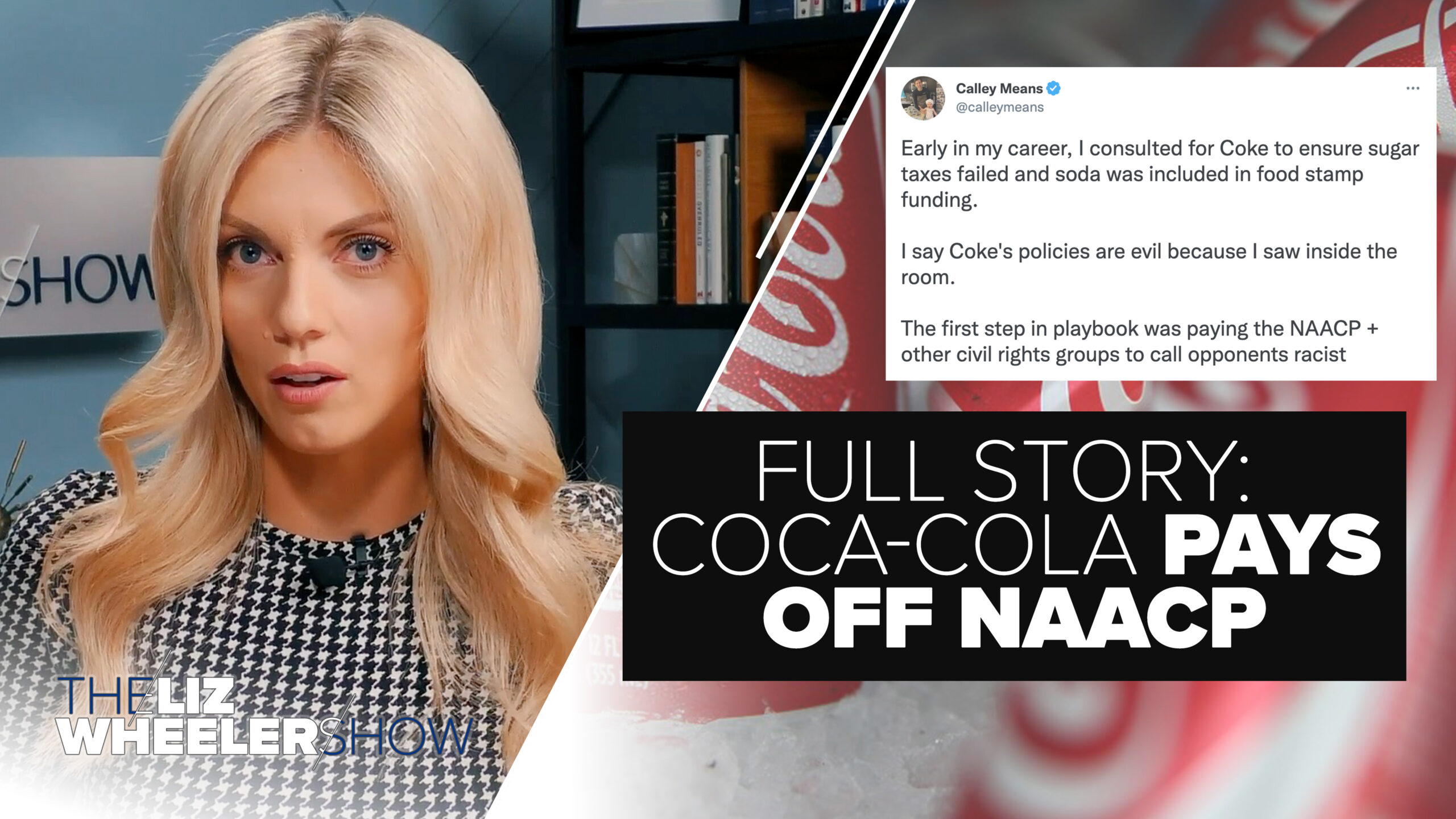 Tweet overlayed onto an image of Coca-Cola cans reveals how the company paid off the NAACP