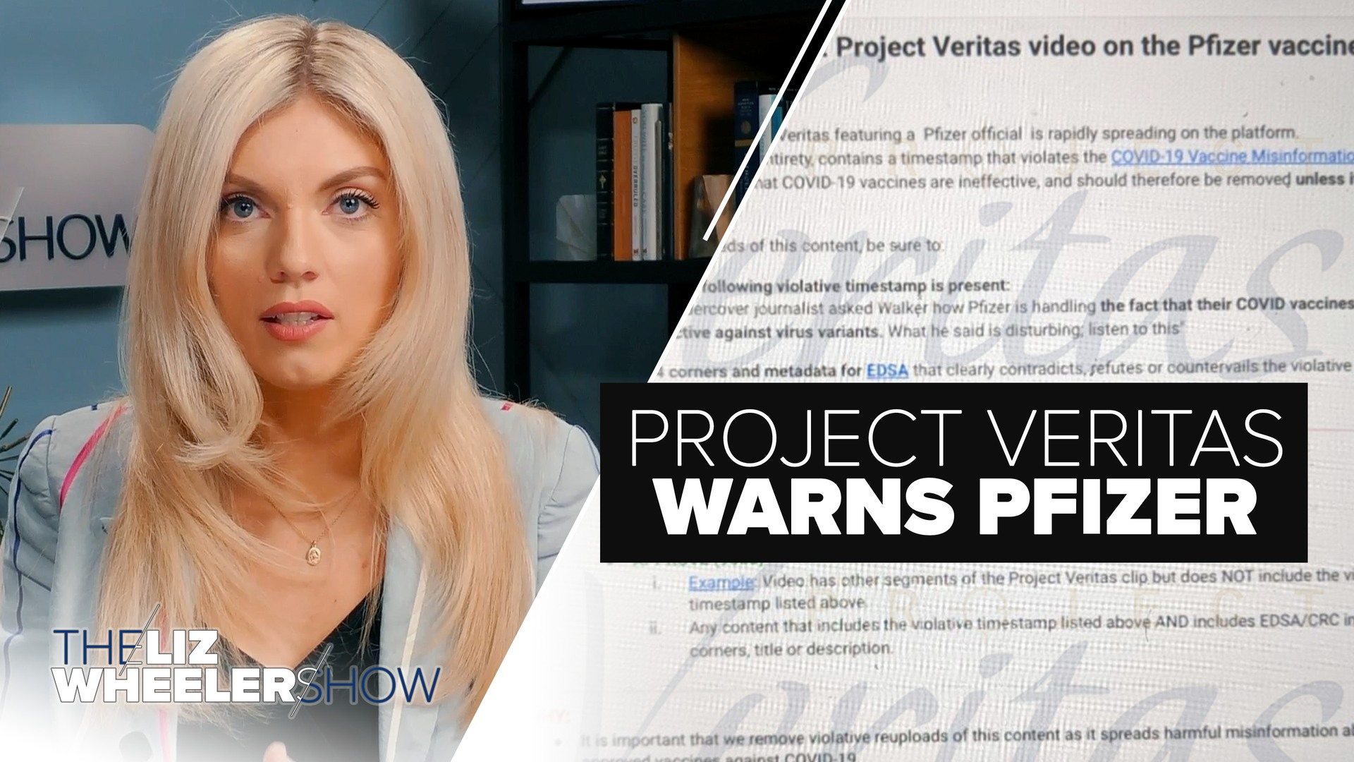 Project Veritas publishes an internal warning from YouTube about the Pfizer expose