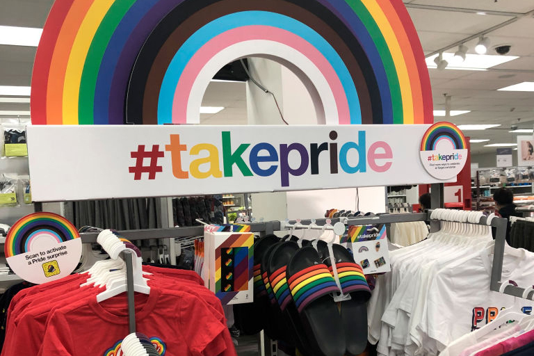 Target has released its latest "pride" collection in anticipation of the designated "pride" month in June.