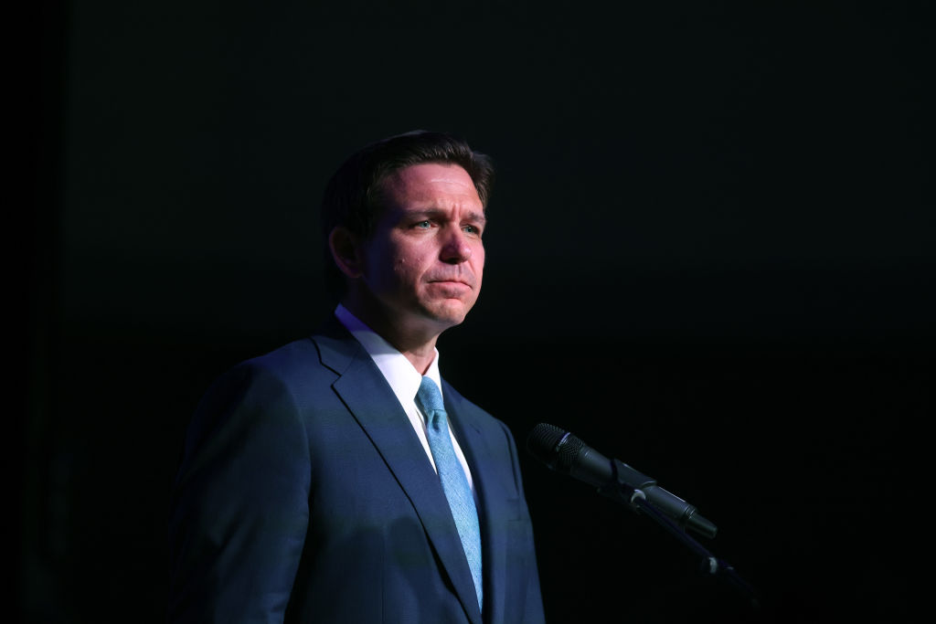 Florida Governor Desantis's Address To Republican Party Of Wisconsin Draws Pro-Trump Protesters
