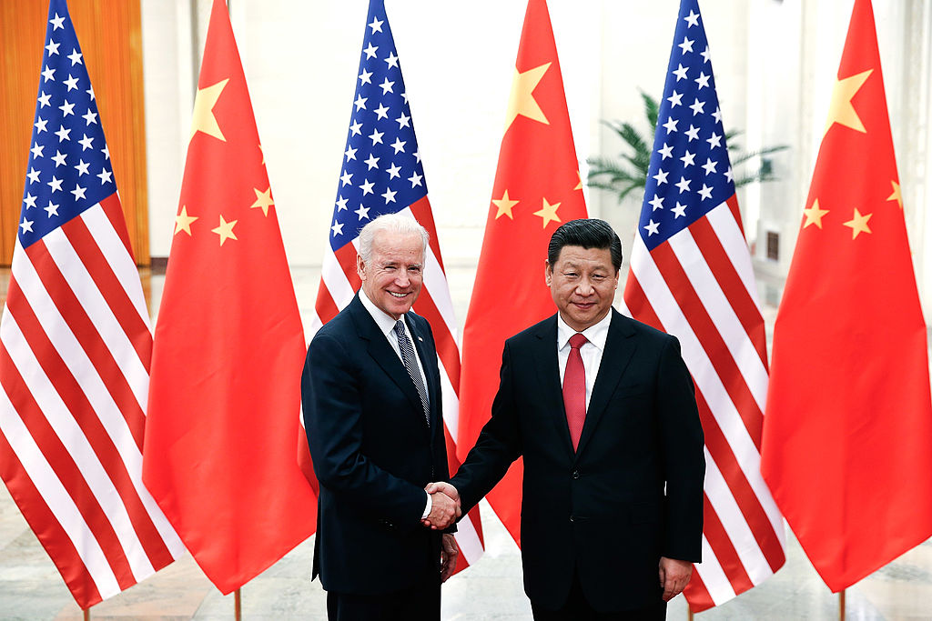 Biden and Xi shake hands