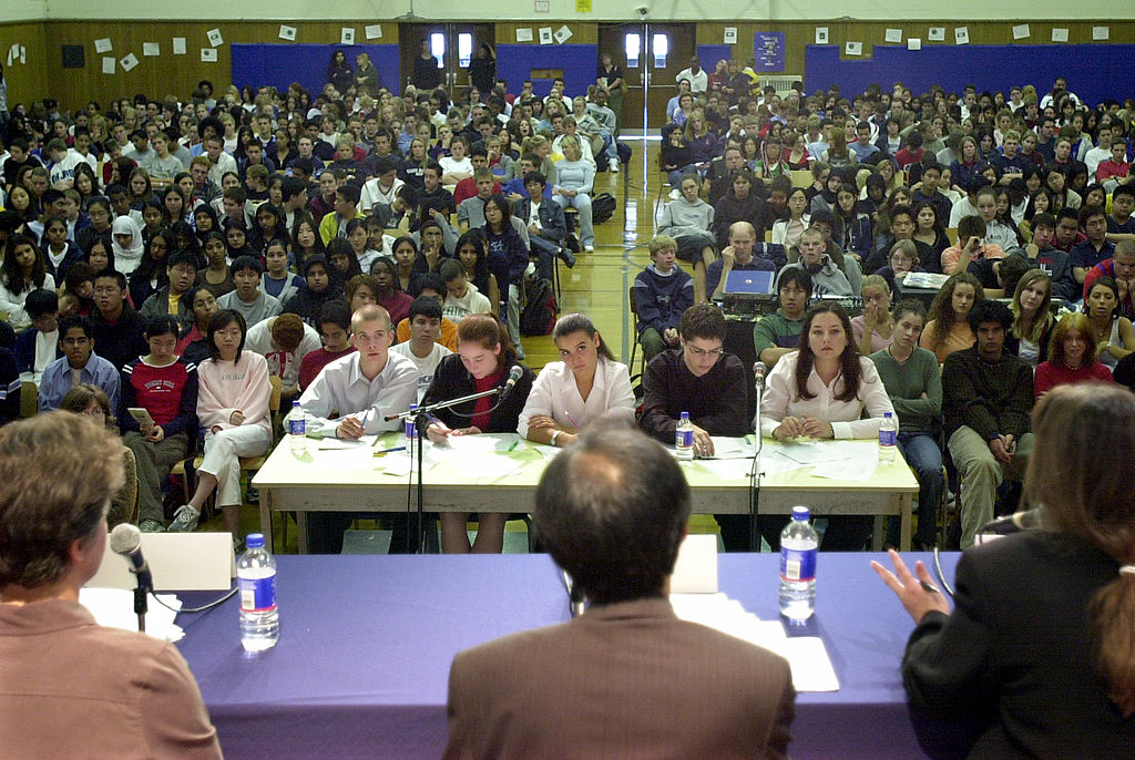 High school debate at Markham District High School