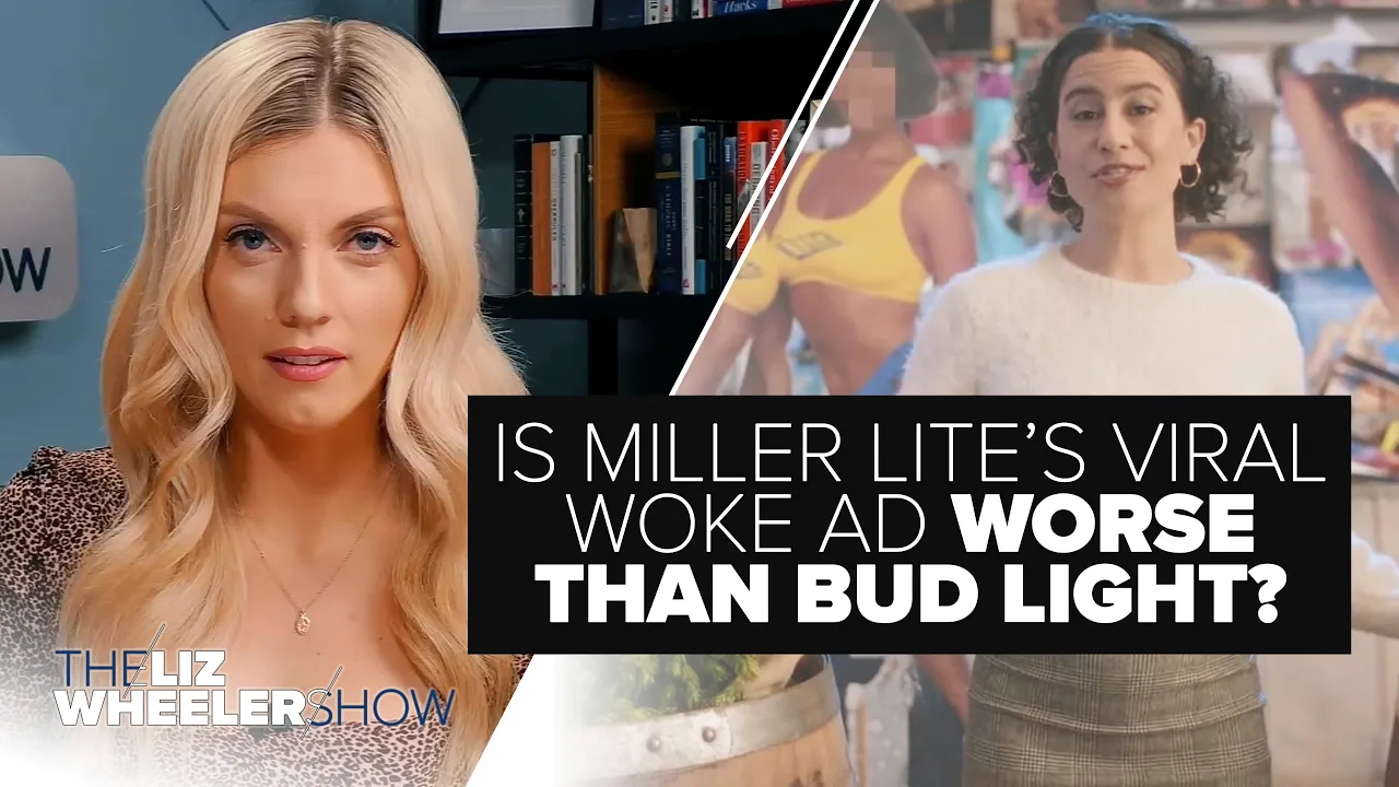 A woman stands talking to the camera in Miller Lite's latest TV commercial