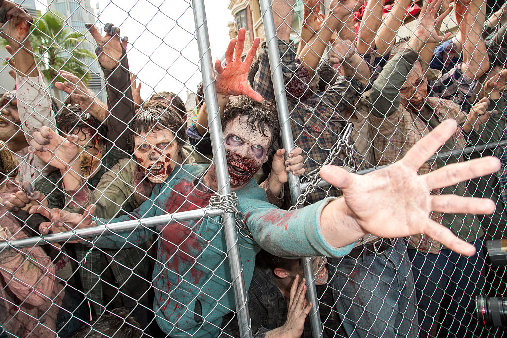 Zombies Breaking Out of Cage