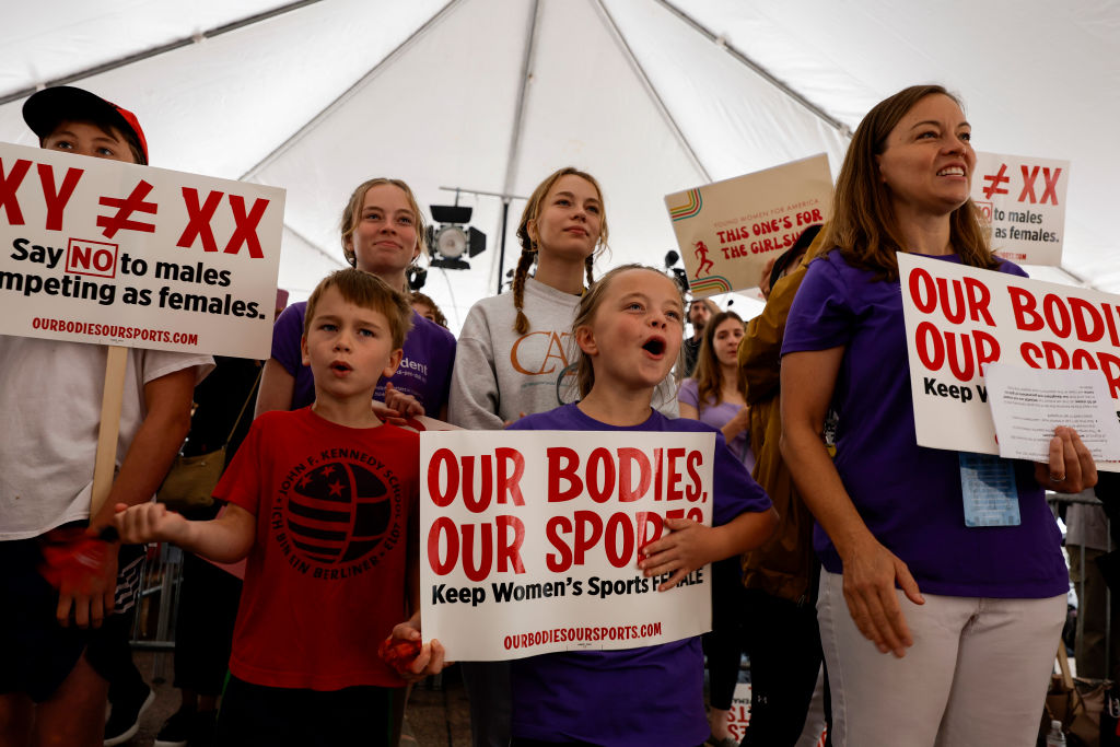 Female Athletes And Allies Rally In Washington DC On 50th Anniversary Of Title IX