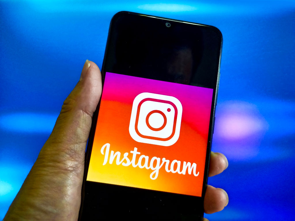 Instagram opened by user on a smartphone