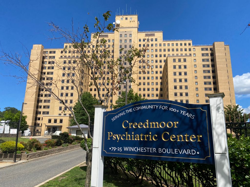 Creedmoor Psychiatric Center, where mayor is setting up tents to house asylum seeking immigrants while they await court cases and receive assistance from various city organizations, Queens, New York.
