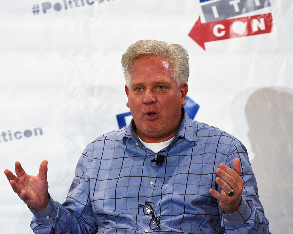 Glenn Beck speaks during his appearance at Politicon at Pasadena Convention Center on June 25, 2016 in Pasadena, California.