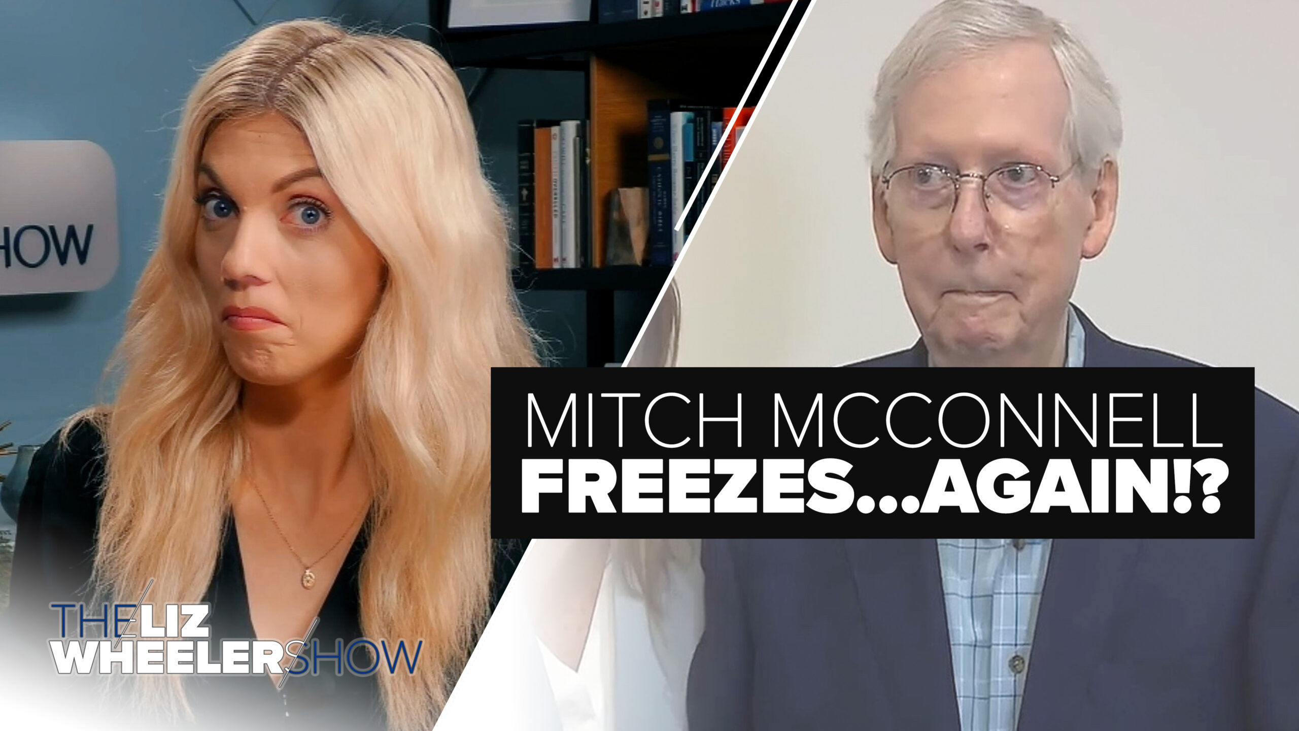 Mitch McConnell freezes up at a press conference in Kentucky