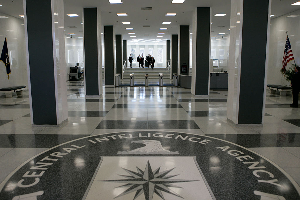Government employees inside the CIA headquarters in McLean, Virginia. File photo from 3/3/2005.