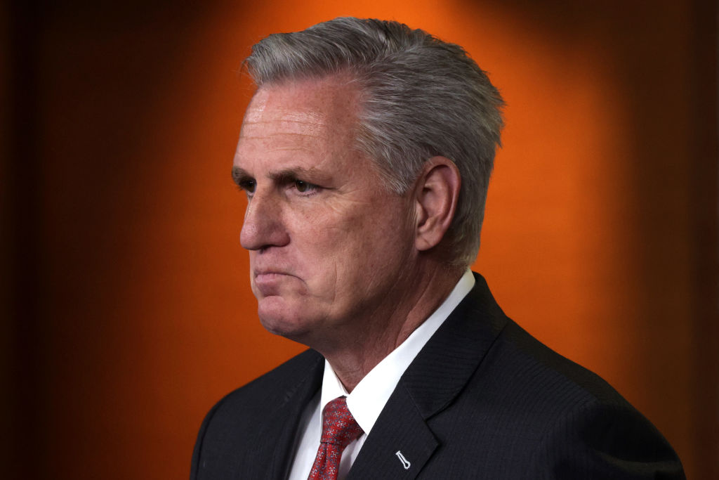 U.S. House Minority Leader Rep. Kevin McCarthy (R-CA) speaks during a weekly news conference at the U.S. Capitol July 01, 2021 in Washington, DC.