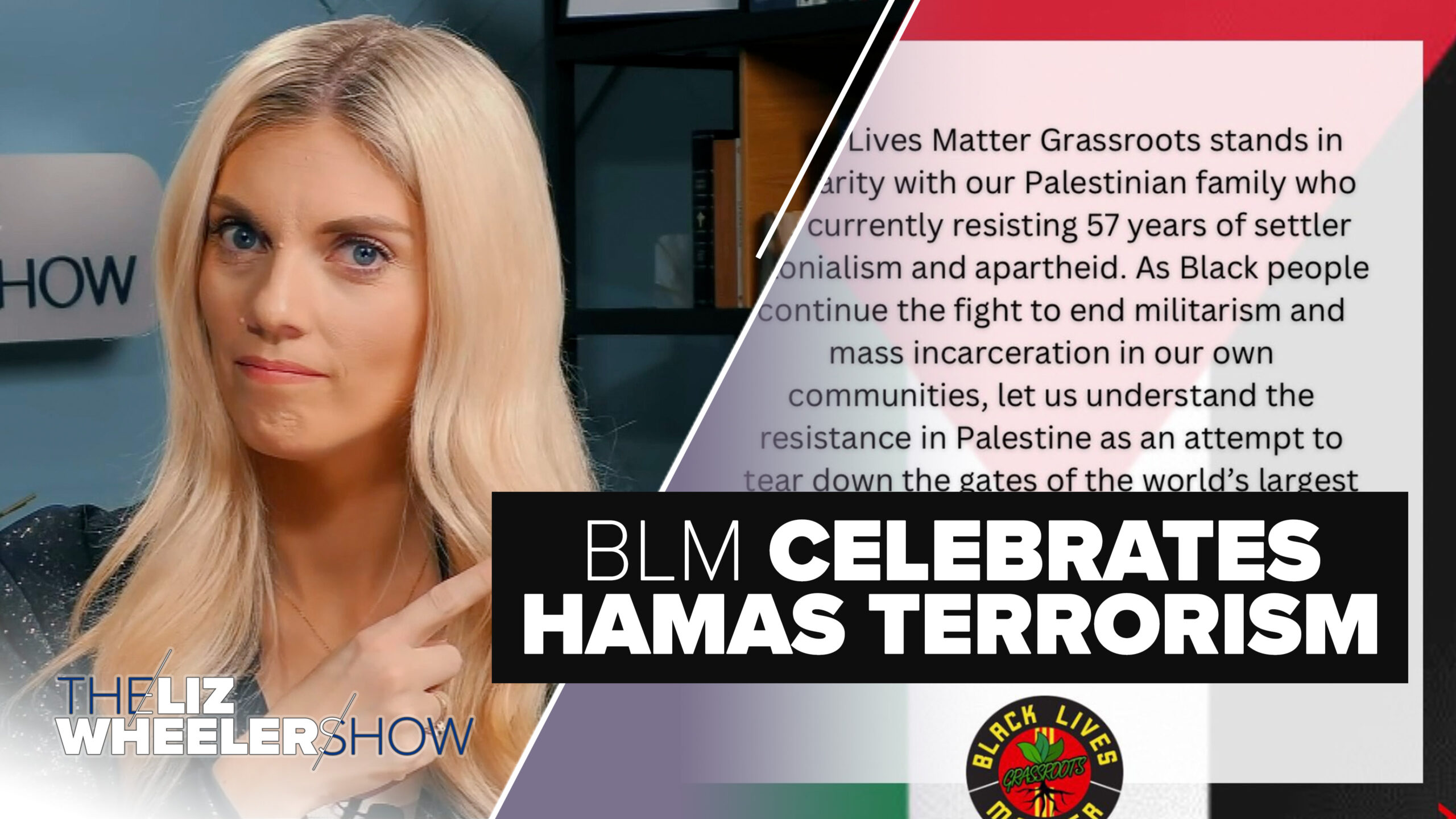 An image of a Black Lives Matter statement supporting the Hamas attacks in Israel appears on Twitter.
